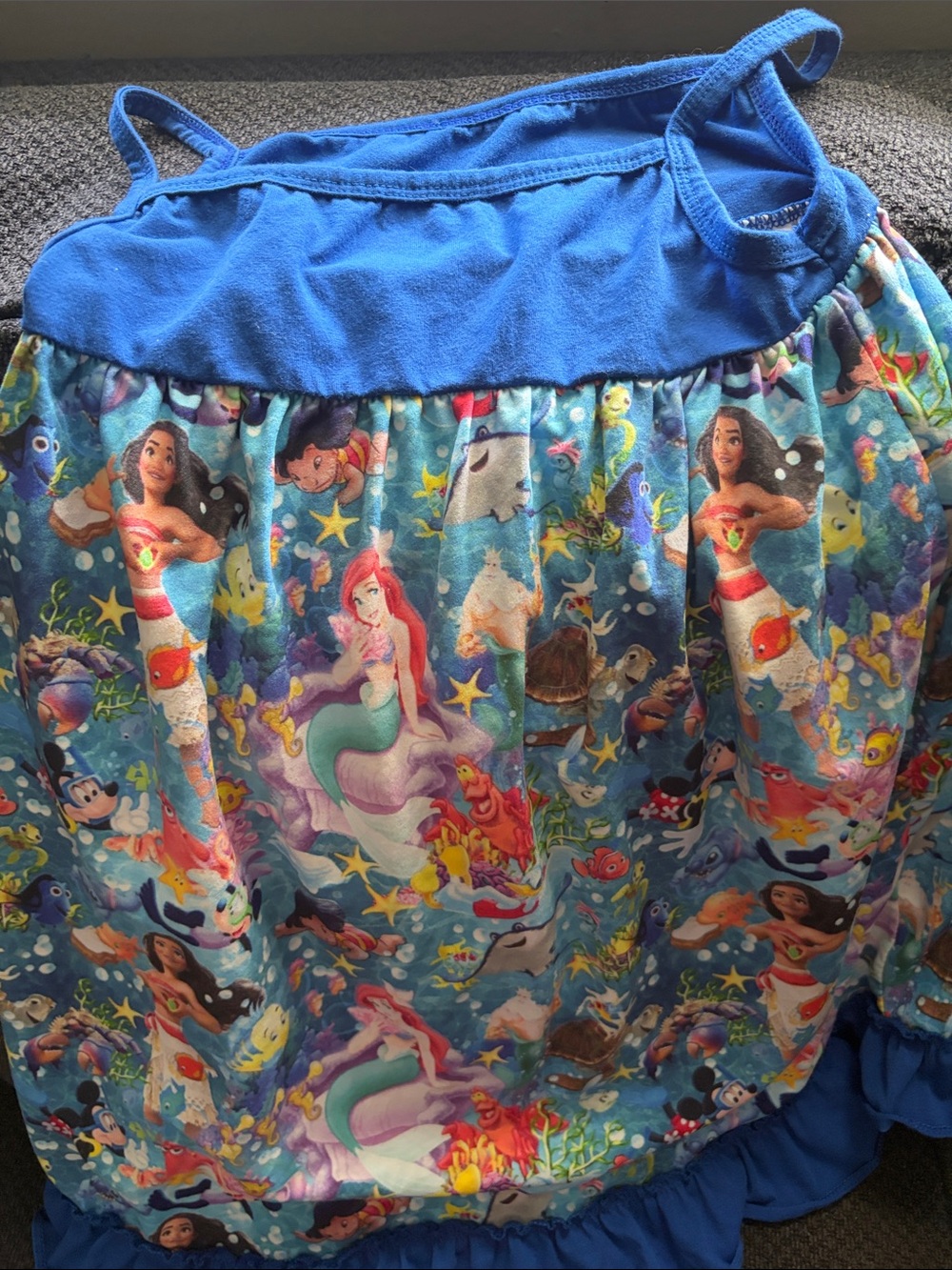 Girls Blue Ariel & Friends Mermaid Nightgown